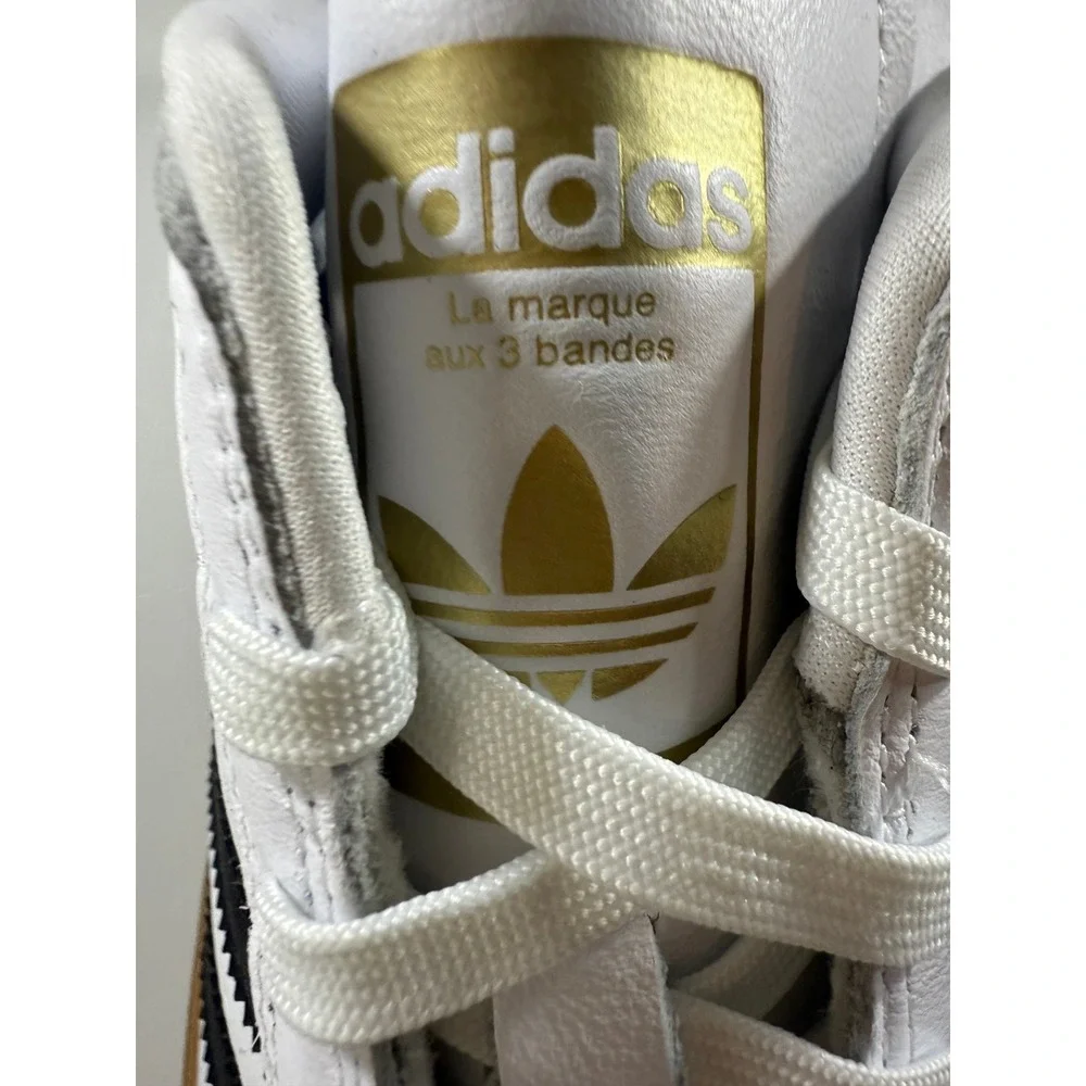 Adidas Superstar ADV Low Top Gum Sole White‎ Black Mens Sneakers Size 9 NEW